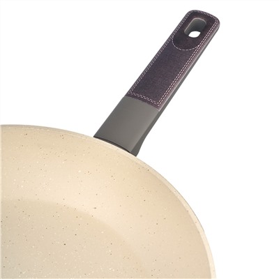 СКОВОРОДА С АНТИПРИГАРНЫМ ПОКРЫТИЕМ PFLUON MARBLE, 28*5,2 СМ