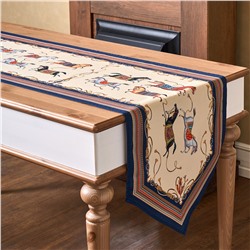 ДОРОЖКА НА СТОЛ "PASSAGE", 45Х215СМ, БЕЖЕВЫЙ, 100% ХЛОПОК,ТВИЛ