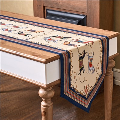 ДОРОЖКА НА СТОЛ "PASSAGE", 45Х215СМ, БЕЖЕВЫЙ, 100% ХЛОПОК,ТВИЛ