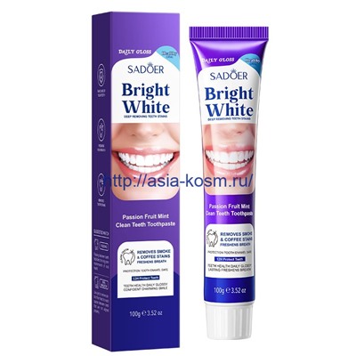 Очищающая зубная паста Sadoer с экстрактом маракуйи (12693)