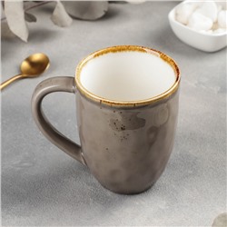 Кружка Magistro «Церера», 400 мл, фарфор, коричневая