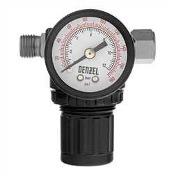 Регулятор давления с манометром R1500, 12 бар, 1/4" Denzel
