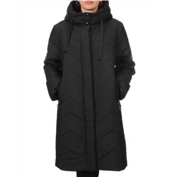 1135 BLACK Пальто зимнее облегченное женское (холлофайбер 150 гр.)