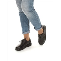 03-5063 BLACK Полуботинки женские (натуральная кожа)