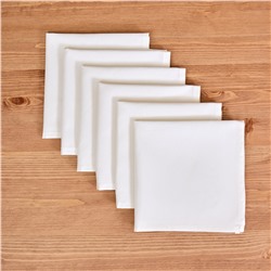 НАБОР САЛФЕТОК ИЗ 6-Х ШТ "КЛАССИКА",35Х35СМ, 100% ХЛОПОК,ТВИЛ