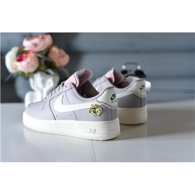 Фиалковые A Nike Air Force из натуральной кожи