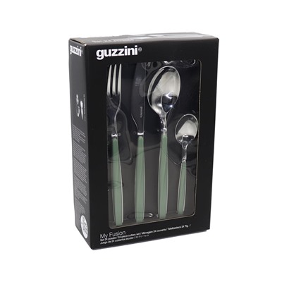 Набор из 24 столовых приборов Cutlery My Fusion, оливковый