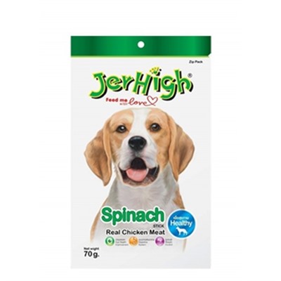 Куриные палочки со шпинатом для собак Jerhigh