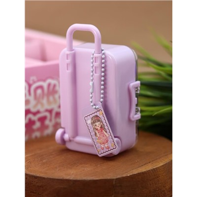 Канцелярский набор DIY в шкатулке "Suitcase", purple, шоу-бокс 16 шт.