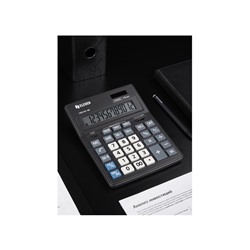 Калькулятор настольный Eleven Business Line CDB1201-BK, 12 разрядов, двойное питание, 155×205×35 мм, чёрный