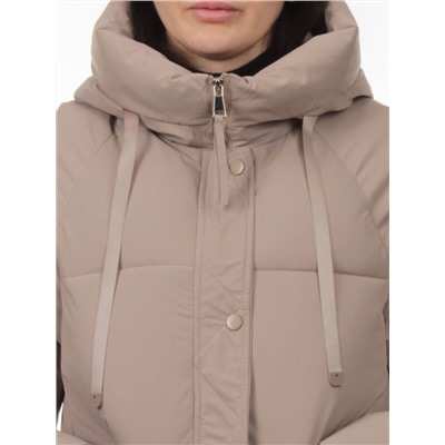 A2301 DK. BEIGE Куртка зимняя женская (150 гр. холлофайбер)