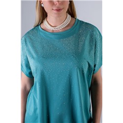 Нарядная футболка со стразами, арт.6167