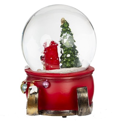 GAEM Фигурка декоративная "Рождество" в стекл шаре (ключ, муз), L11 W10 H14 см