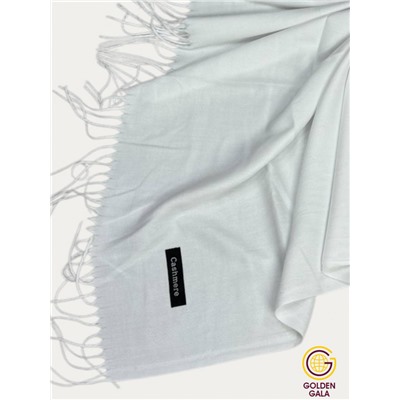 Платок теплый кашемировый однотонный Арт 9899П/39 цвет белый