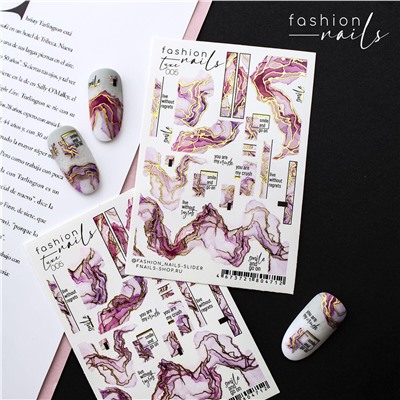 Fashion Nails, Слайдер-дизайн LUXE/005