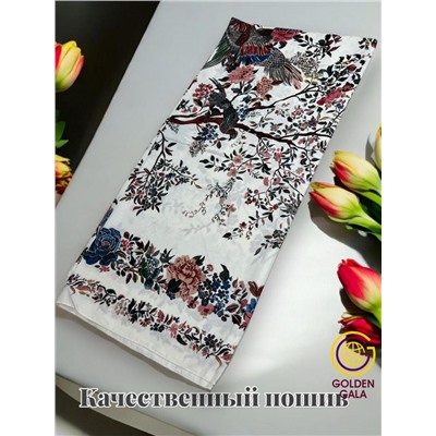 Платок шелковый большой "Парижанка" Арт 2428/20