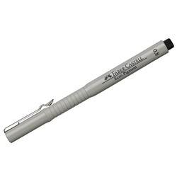 Ручка капиллярная Faber-Castell "Ecco Pigment" черная, 0,8мм