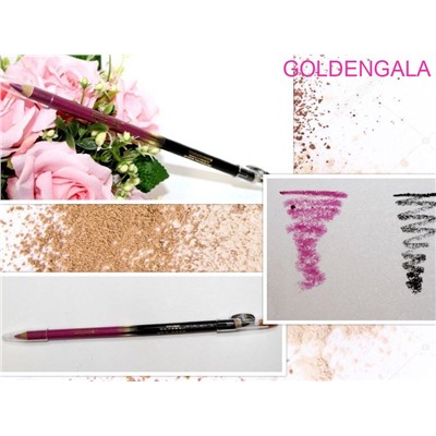 Карандаш для губ и глаз мягкий двухсторонний с точилкой MILAI 181617