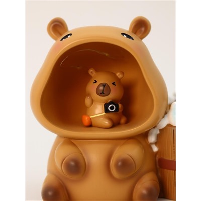 Ночник - подставка для канцелярских принадлежностей "Capycamera" (13.8 см)