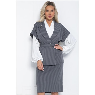 Костюм Деловая женщина (серый) К12464-4