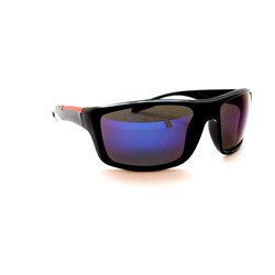 Поляризационные мужские 2021 - спорт Polarized 3007 черный глянец сиреневый