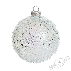 Шар "Синий айсберг" (стекло) 8 см