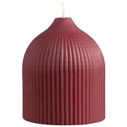 Свеча декоративная бордового цвета из коллекции Edge, 10,5см