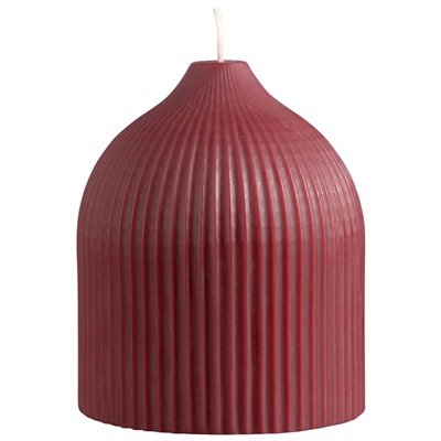 Свеча декоративная бордового цвета из коллекции Edge, 10,5см