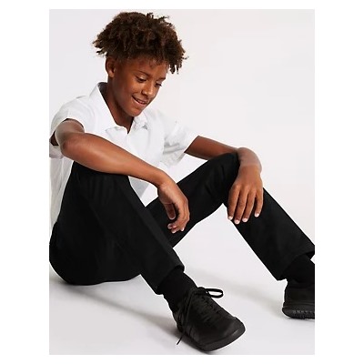 3pk Boys' Slim Easy Iron School Shirts (2-16 Yrs)