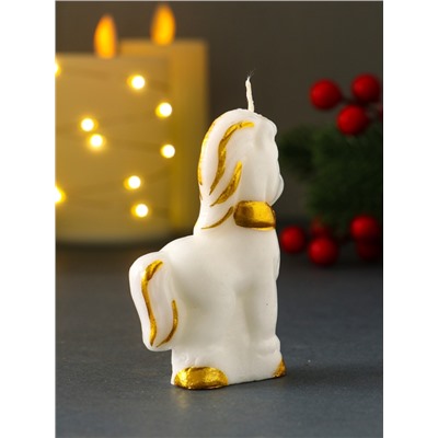 Свеча декоративная «Лошадка с бантиком», 5.5×2.6×8 см