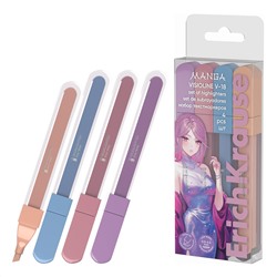 Набор текстмаркеров 4цв ErichKrause Visioline V-18 Manga 60813/12/Китай