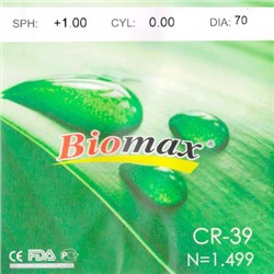 Линза полимерная CR-39 N=1,499