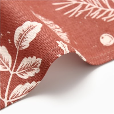 Полотенце новогоднее "Этель" "New Year's plants" 40х73 см, 100% хл, рогожка 186 г/м2