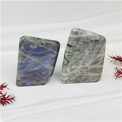 Радуга Самоцветов Срез (экран) из камня Лабрадор полированный