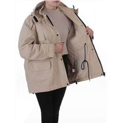3092 BEIGE Куртка демисезонная женская (100 гр. холлофайбер)