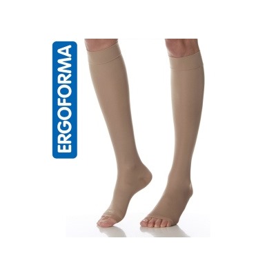 322 Гольфы мужские антиварикозные (2 класс, 23-32 мм рт ст.) открытый нос Ergoforma р.3 (бежевый)