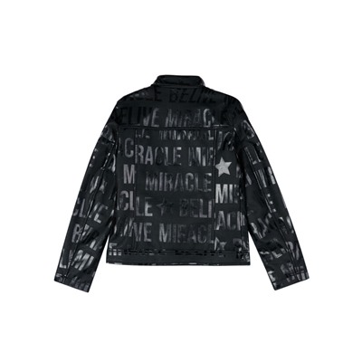 Куртка из экокожи для девочки