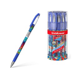 Ручка шариковая ErichKrause ColorTouch Stick Patchwork 0.7, цвет чернил синий