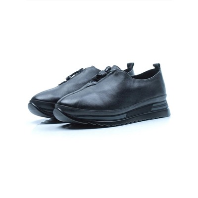 03-5019 BLACK Полуботинки женские (натуральная кожа)