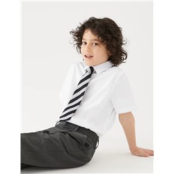 3pk Boys' Plus Fit Easy Iron School Shirts (4-18 Yrs)