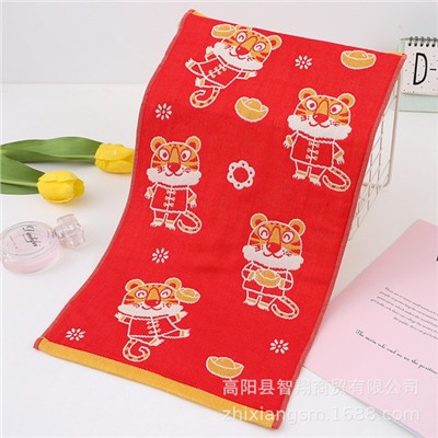 Gauze cartoon children's sweat towel, wholesale