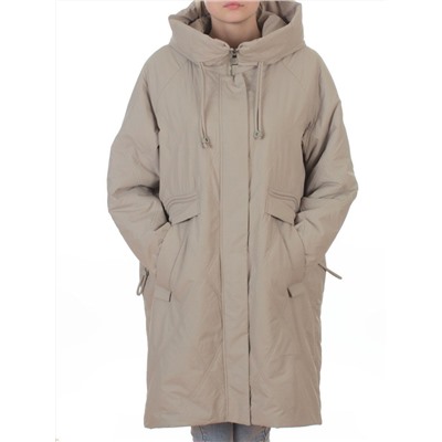8010 BEIGE Куртка демисезонная женская (100 гр. холлофайбер)