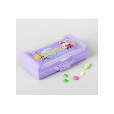 1527365 Таблетница, 9 секций, цвет МИКС