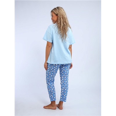 Пижама Веселина голубой ИвК
