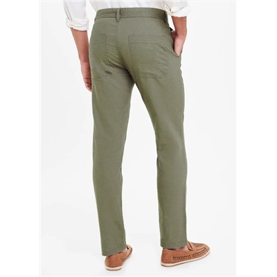 Slim Fit Linen Trousers