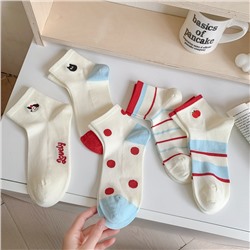 Apple, summer cartoon cotton Japanese school skirt, with embroidery