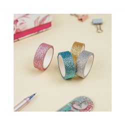 Набор клейких декоративных лент MESHU "Glitter", 4шт