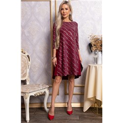 Платье Леди Элегант (темно-красное) П14827-10М