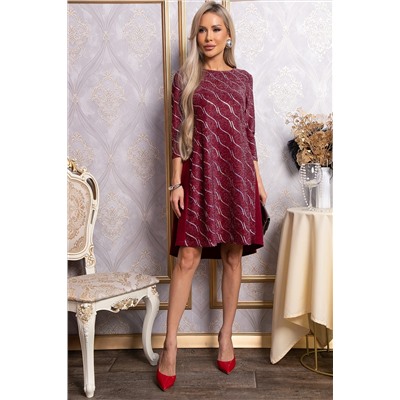 Платье Леди Элегант (темно-красное) П14827-10М