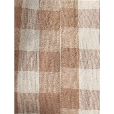 Постельное бельё Этель 1.5 сп Beige cage 155х210 см,160х240 см, 50х70-2шт, 100% жатый хлопок, 140 гр/м2